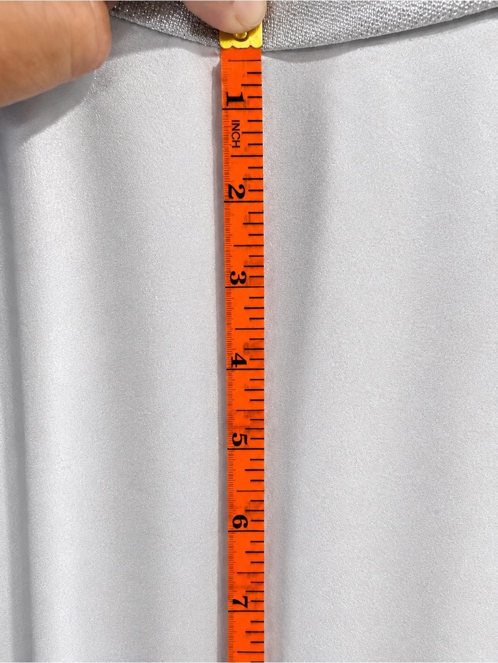 Arianna by Rachel Kaye Silver Shimmer Formal Dress Size 8 USA Made - Picture 9 of 10